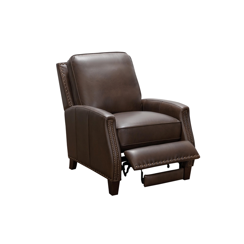 Barcalounger Melrose Push Thru The Arms Recliner in Ashford Walnut