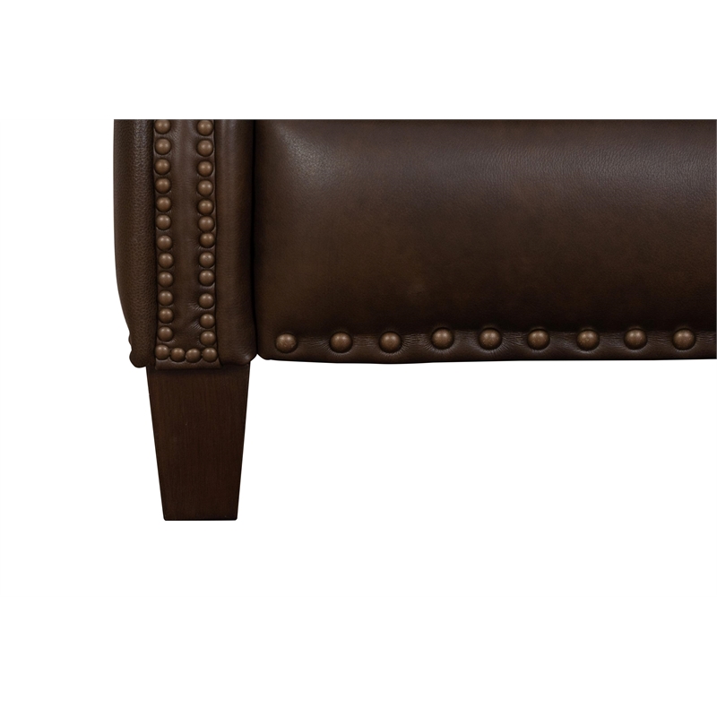 Barcalounger Melrose Push Thru The Arms Recliner in Ashford Walnut