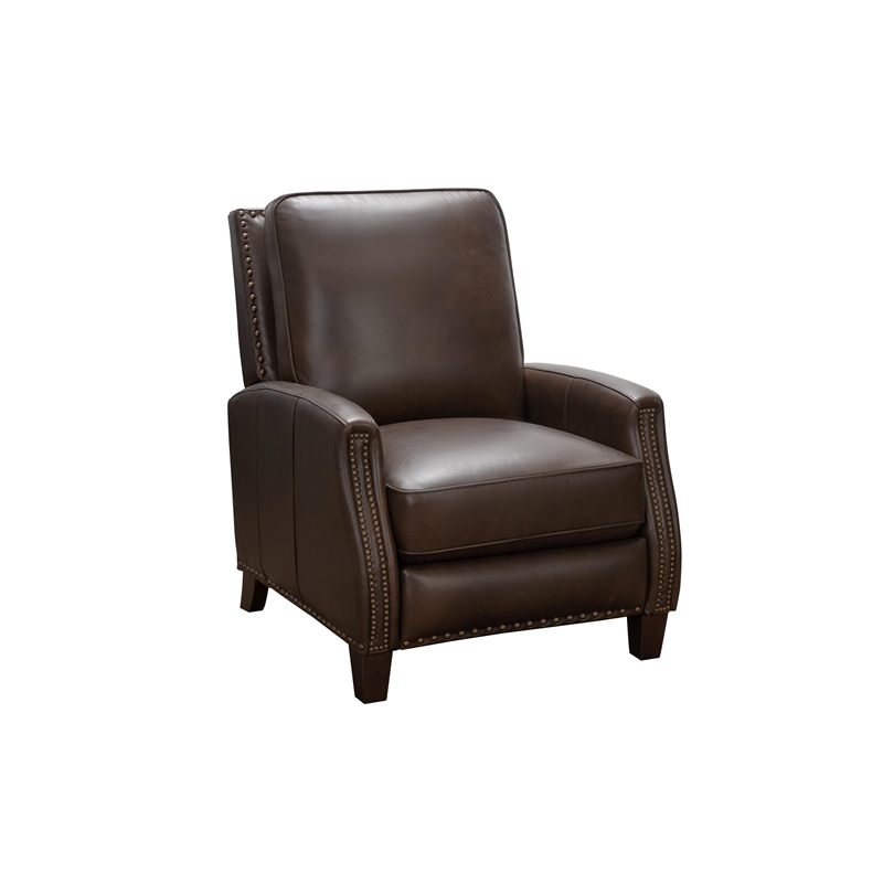 Barcalounger Melrose Push Thru The Arms Recliner in Ashford Walnut