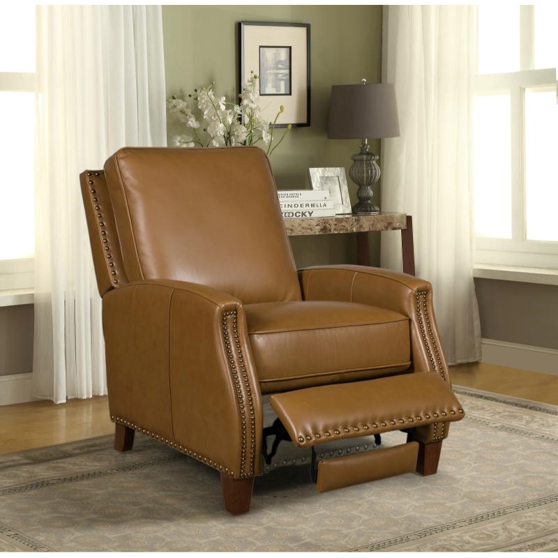 Barcalounger Melrose Push Thru The Arms Recliner in Shoreham Ponytail