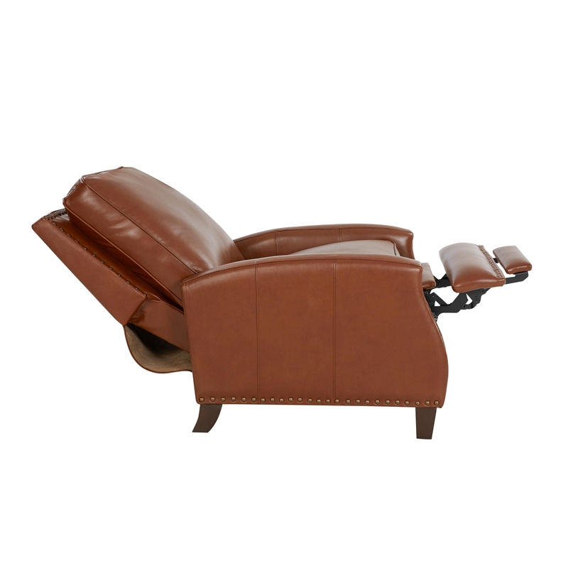 Barcalounger Melrose Push Thru The Arms Recliner in Colchester Bitters