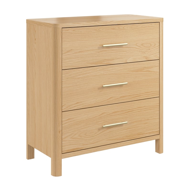Vera 3 Drawer Dresser in Beige