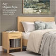 Bush Home Vera Nightstand with Drawer - Premium Wood Materials