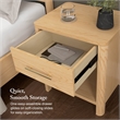 Bush Home Vera Nightstand with Drawer - Premium Wood Materials