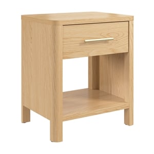 Bush Home Vera Nightstand with Drawer - Premium Wood Materials