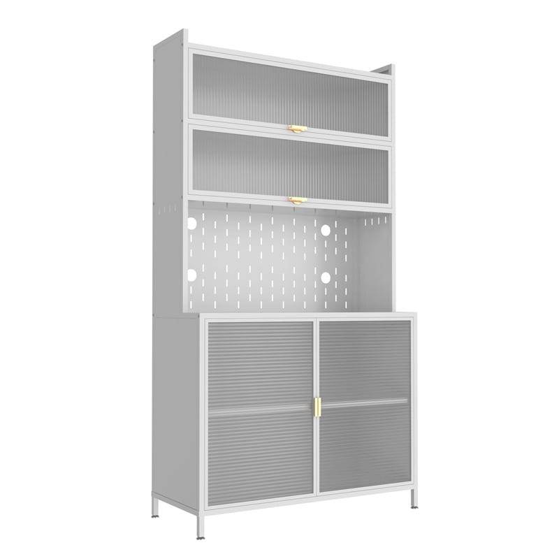 Auro Nest Home 73'' Tall Kitchen Pantry Cabinet in White