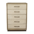 Finn & Louise Rio Vista Woven 5 Drawer Chest in Earth Tones & Clay - Wood