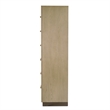 Finn & Louise Rio Vista Woven Mirrored Door Chest in Muted - Brown - Wood