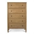 Finn & Louise Chatham 5 Drawer Chest in Warm Maple - Wood - Modern