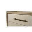 Finn & Louise Rio Vista Woven 3 Drawer Nightstand in Earth & Clay - Wood