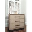 Finn & Louise Rio Vista Woven 3 Drawer Nightstand in Earth & Clay - Wood