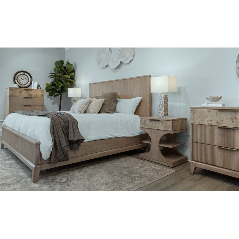 Manhattan Valley - Bed - Queen - Dusty Rose Finish - Wood - Bed Decor