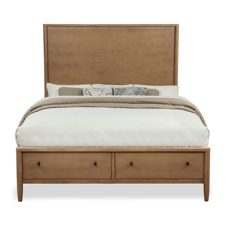 Chatham - Tall Storage Bed - Queen - Warm Maple Finish - Wood