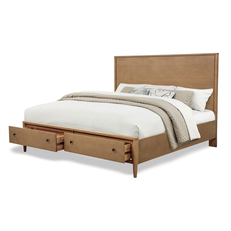 Chatham - Tall Storage Bed - King - Warm Maple Finish - Wood