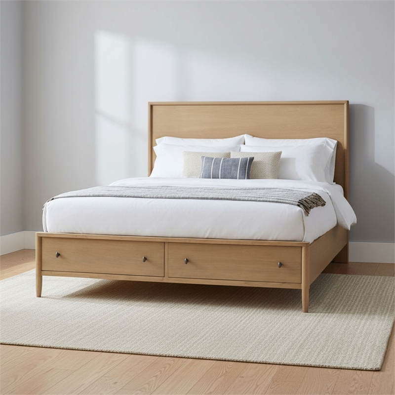 Chatham - Tall Storage Bed - King - Warm Maple Finish - Wood