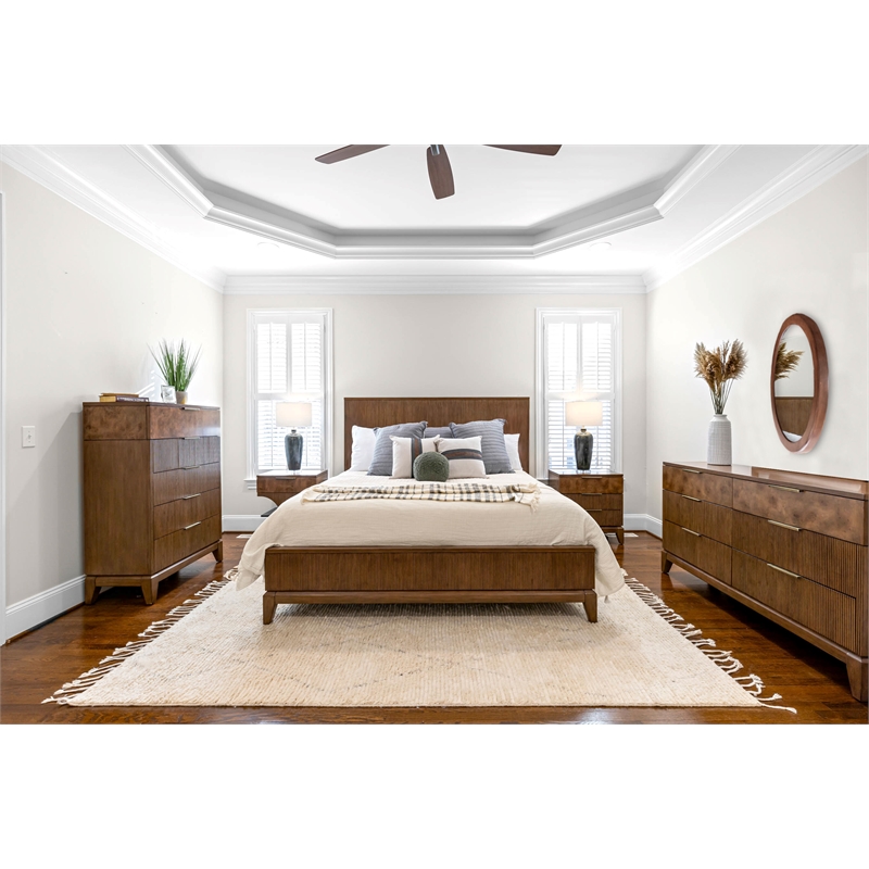 Manhattan Valley - Bed - King - Vintage Chestnut Finish - Wood