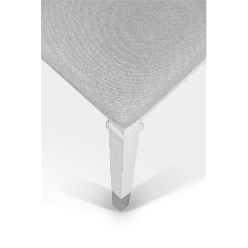 Point Breeze - Upholstered Side Chair with Metal Back Detail - Wood (Set of 2)
