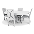 Point Breeze - Upholstered Side Chair with Metal Back Detail - Wood (Set of 2)