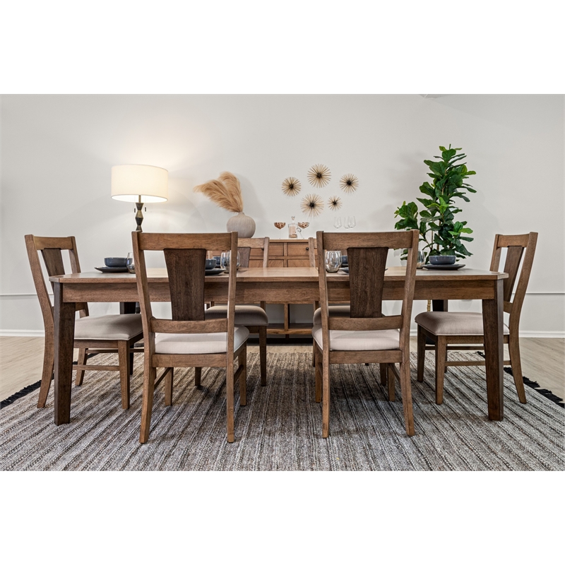 Sun Haven - Upholstered Side Chair - Set of 2 - Wood - Chair Decor - Walnut