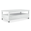 Point Breeze - 2-Drawer Cocktail Table with Castors - Wood - White