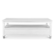 Point Breeze - 2-Drawer Cocktail Table with Castors - Wood - White