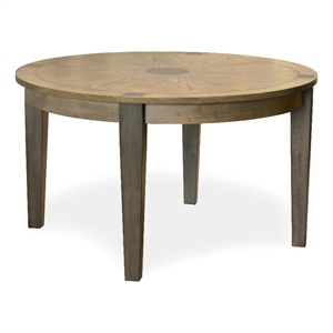 Sun Haven - 52&quot Round Dining Table - Natural Oak - Wood - Walnut