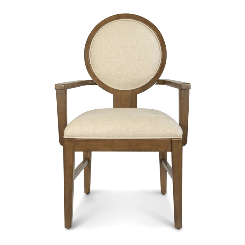 Manhattan Valley - Upholstered Arm Chair - Set of 2 - Wood - Chestnut