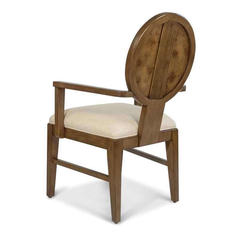 Manhattan Valley - Upholstered Arm Chair - Set of 2 - Wood - Chestnut