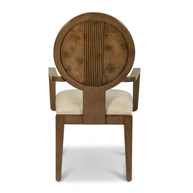 Manhattan Valley - Upholstered Arm Chair - Set of 2 - Wood - Chestnut