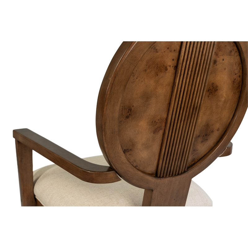 Manhattan Valley - Upholstered Arm Chair - Set of 2 - Wood - Chestnut