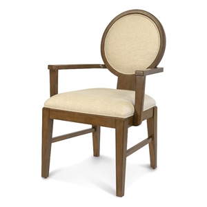 Manhattan Valley - Upholstered Arm Chair - Set of 2 - Wood - Chestnut