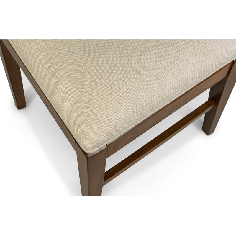 Manhattan Valley - Upholstered Side Chair - Set of 2 - Wood - Chestnut