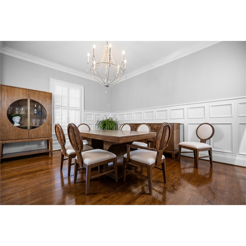 Manhattan Valley - Upholstered Side Chair - Set of 2 - Wood - Chestnut