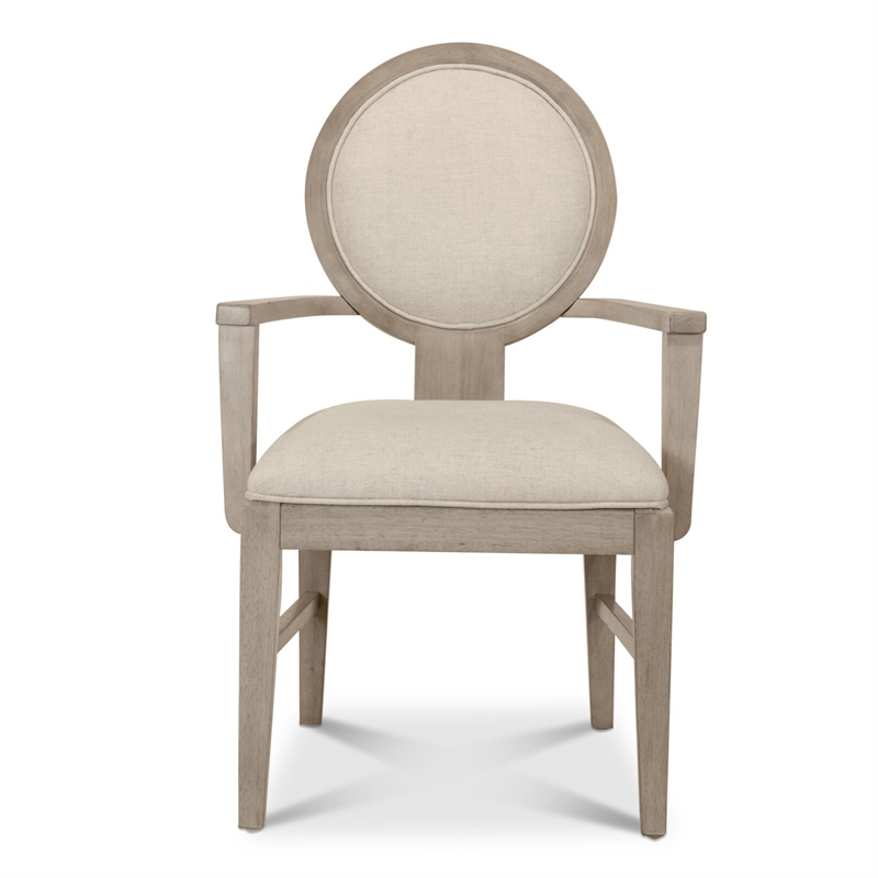 Manhattan Valley - Upholstered Arm Chair - Set of 2 - Wood - Rose