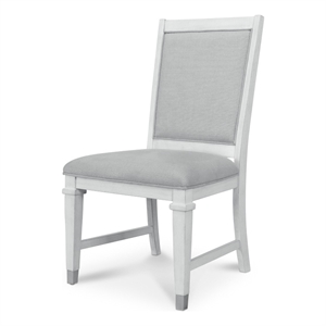 Point Breeze - Upholstered Side Chair - Set of 2 - Wood - White