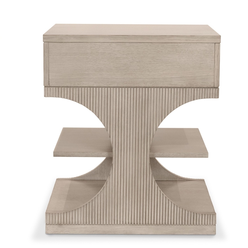 Manhattan Valley - 1 Drawer Accent Nightstand - Dusty Rose Finish - Wood