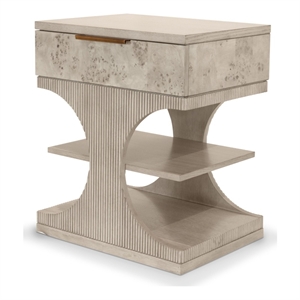 Manhattan Valley - 1 Drawer Accent Nightstand - Dusty Rose Finish - Wood