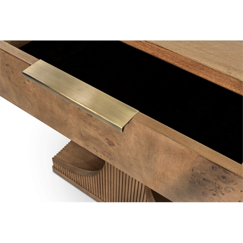 Manhattan Valley - 1 Drawer Accent Nightstand - Wood - Chestnut