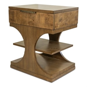 Manhattan Valley - 1 Drawer Accent Nightstand - Wood - Chestnut
