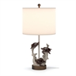 Lux Lighting 27'' Turtles Coastal Seaside Table Lamps - Natural - Resin