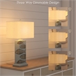 Lux Lighting Gray/Light Brown Coastal Fish Table Lamp (Set - Blue - Resin
