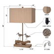 Lux Lighting Beach Birds Coastal Table Lamps (Set of 2) - Natural - Resin
