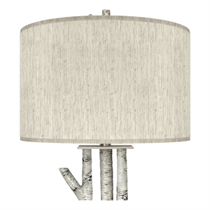 Lux Lighting Birchwood Trio - 29.5&quot Resin Table Lamp with USB - Set of 2 - White Wash Finish