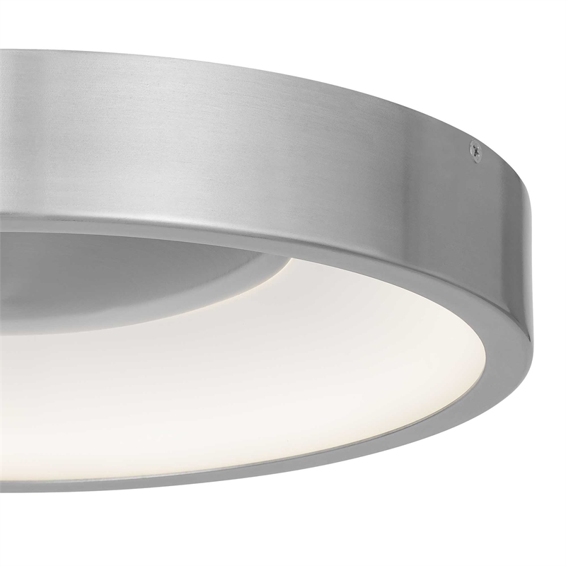 Alteck Stellar 14 inch Aluminum LED Outdoor Flush Mount in Silver