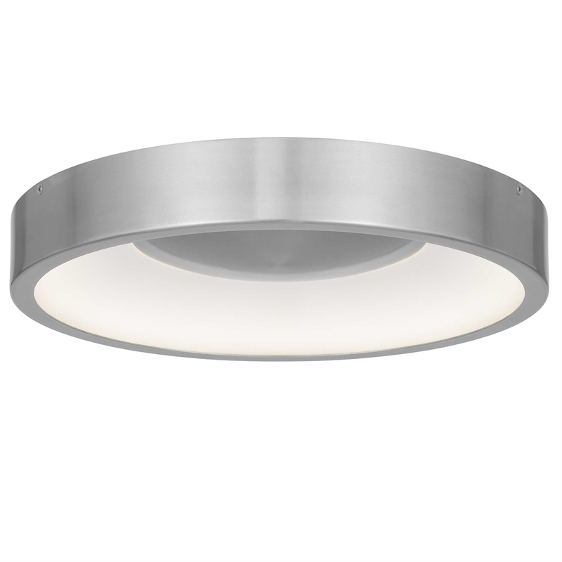 Alteck Stellar 14 inch Aluminum LED Outdoor Flush Mount in Silver