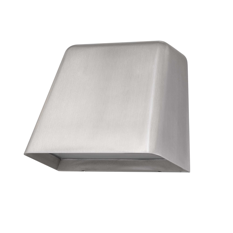 Alteck Bull 5.5 inch Brushed Aluminum LED Outdoor Wall Light