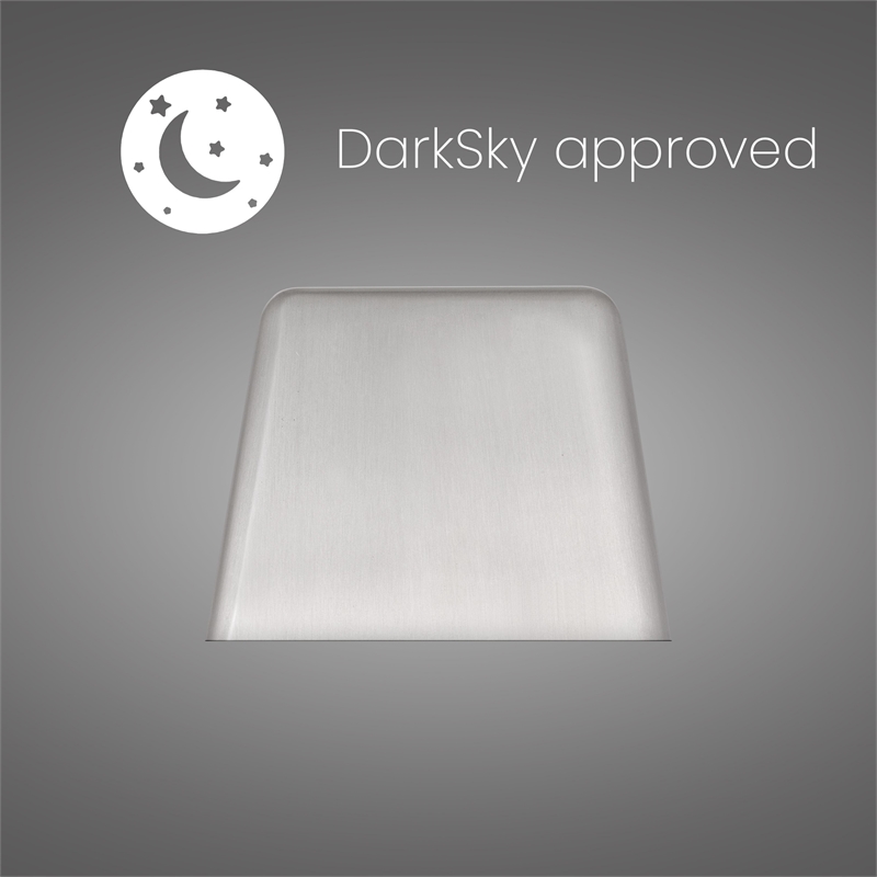 Alteck Bull 5.5 inch Brushed Aluminum LED Outdoor Wall Light