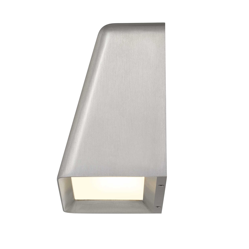 Alteck Bull 5.5 inch Brushed Aluminum LED Outdoor Wall Light