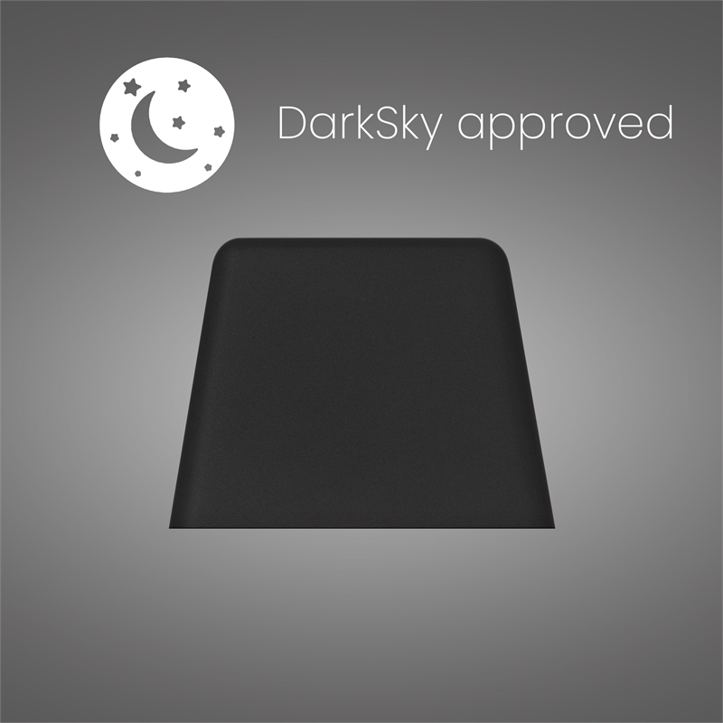 Alteck Bull 5.5 inch Aluminum LED Outdoor Wall Light in Black