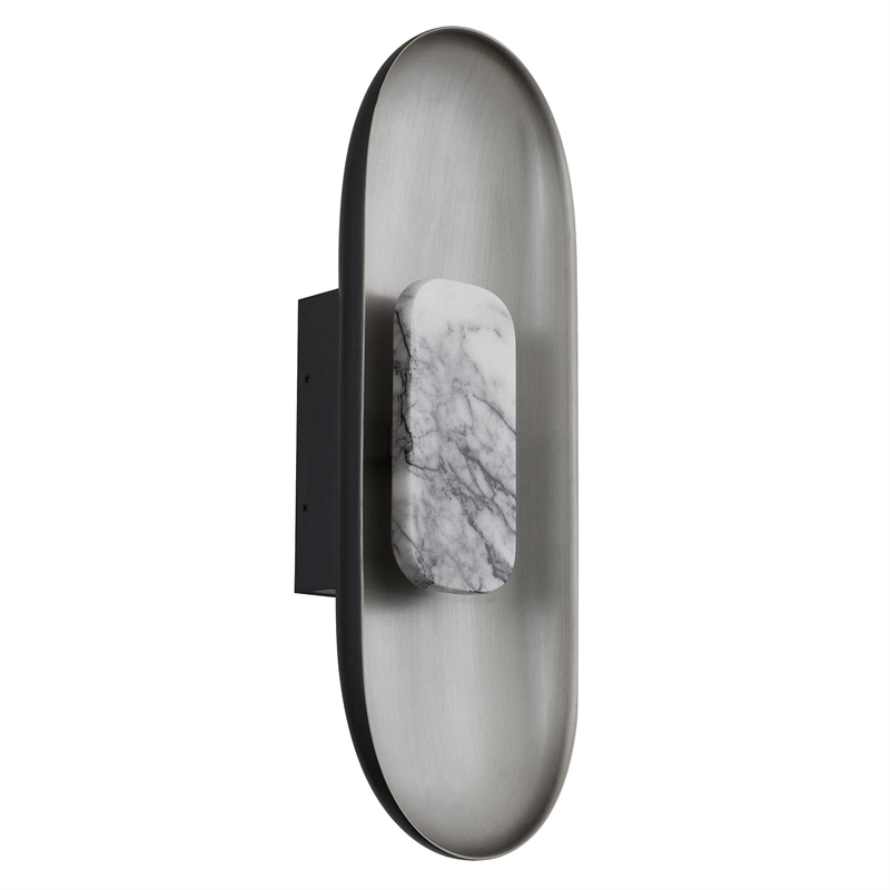 Alteck Marilyn 20 inch Aluminum LED Outdoor Wall Light in Black